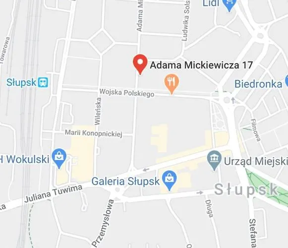 W Slupsku Centrum Bezplatny Parking Lägenhet *